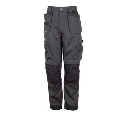 Apache Calgary Grey/Black 4-Way Stretch Holster Pocket Work Trousers W32/L31